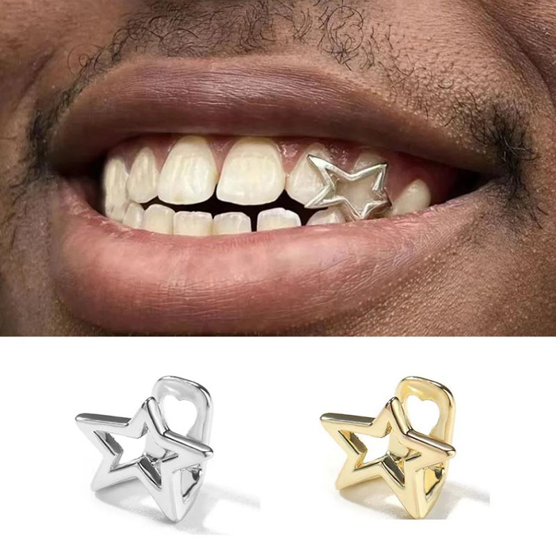Streetwear Brand Hats - Halloween Irregular Hollow Pentagram Star Teeth