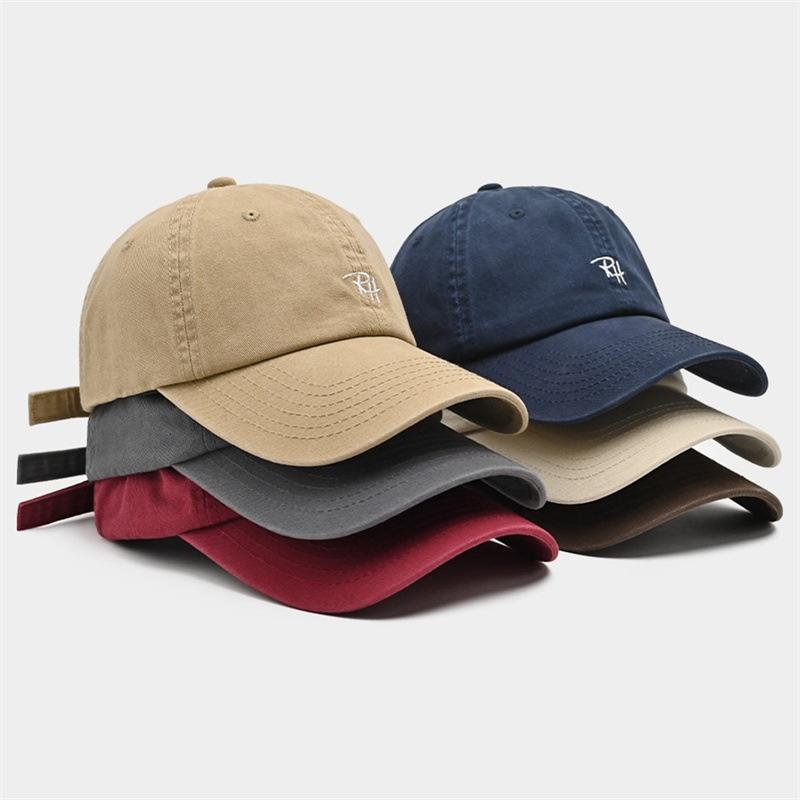 Streetwear Brand Hats - RH Letter Embroidery Baseball Cap Adjustable
