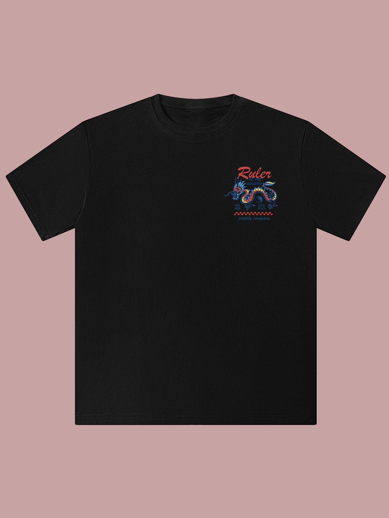 Tai Chi Dragon King Print Tren - Streetwear Brand Shirts recension och pris