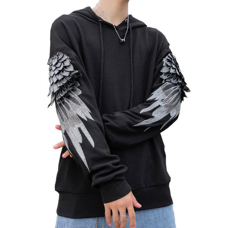 Sweatshirt for Men Hooded Embr - Streetwear Brand Cheap recension och pris