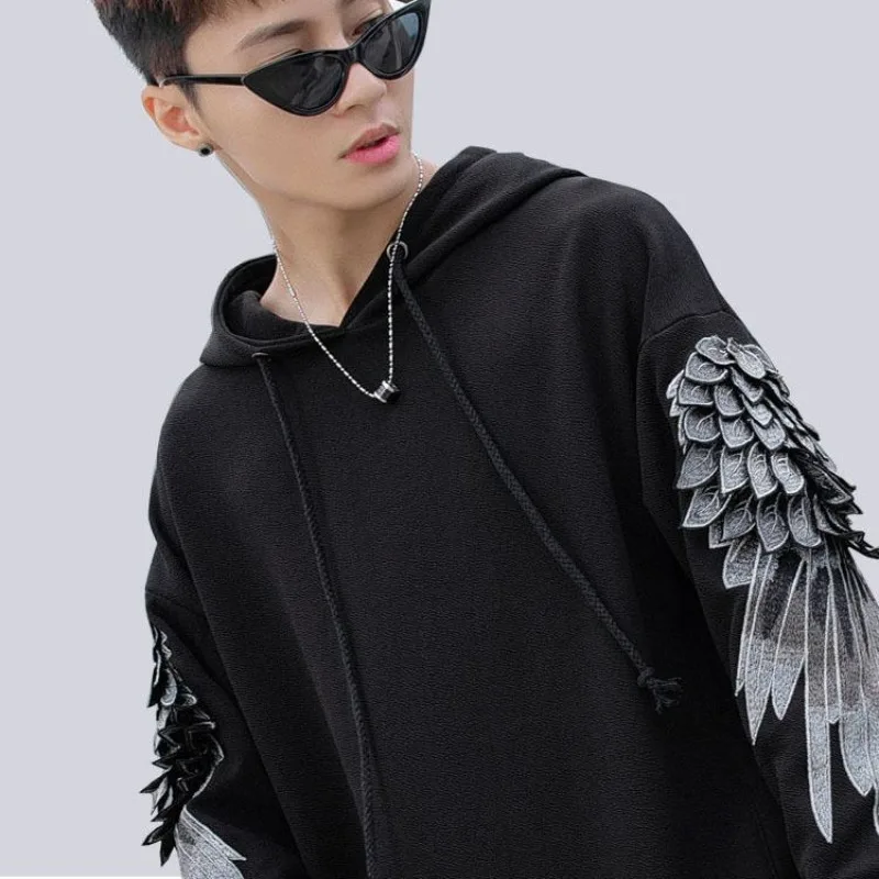 Sweatshirt for Men Hooded Embr - Streetwear Brand Cheap recension och pris
