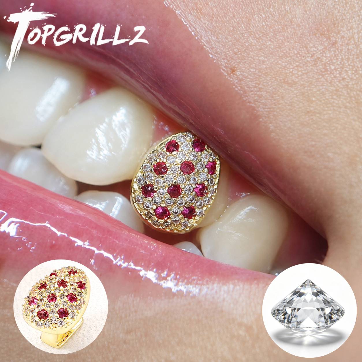 TOPGRILLZ Mixed Pink & Clear C - Streetwear Brand Hats recension och pris